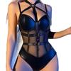 New PU Strappy Slimming Sexy Fashion Lingerie Bodysuit for Women