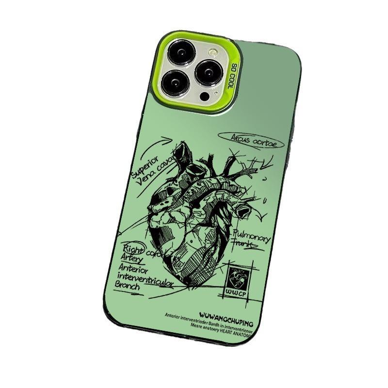 Tide brand heart example picture is suitable for Apple 15promax mobile phone case advanced sense 14/13/12 all-inclusive