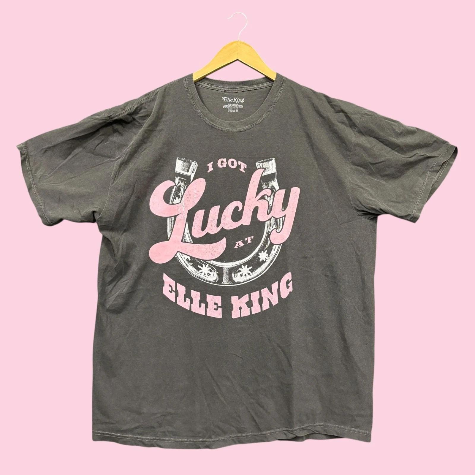

Elle King I Got Lucky At A Frreakin Men Tour Tee XXL 2XL