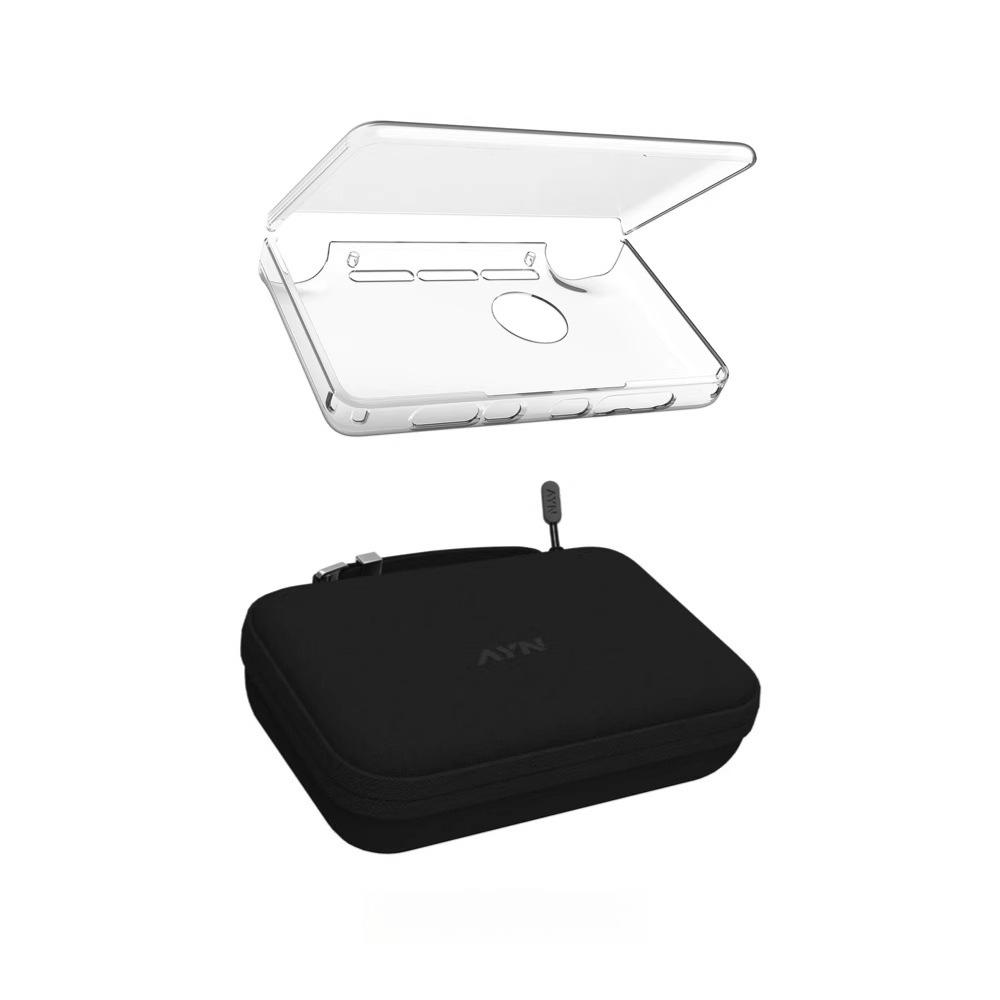AYN THOR Handheld Grip Case, Protective Cover + Carry Bag + Wrist Strap + Soft Pouch for New Dual-Screen Flip Game Console