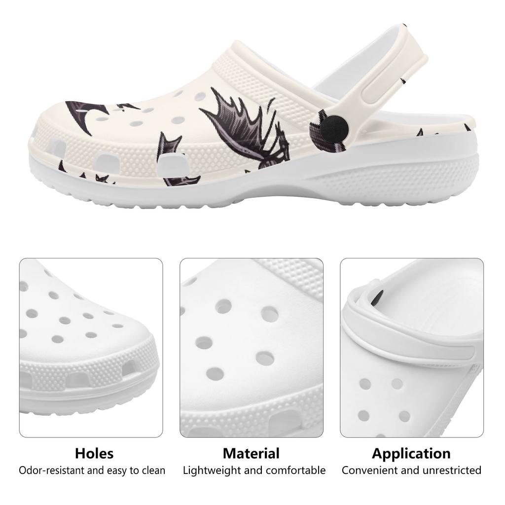 Novelty Print EVA Clogs Adult Unisex Breathable Lightweight Slip On Casual Footwear Lightweight Summer Sandals Everyday Wear