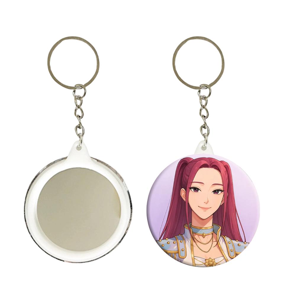 Girls Anime Pendant Keychain Holder Car Keychain Mobile Phone Bag Pendant Cute Kawaii