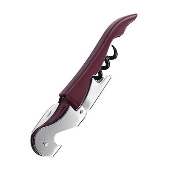 Rotweinöffner, hochfest, korrosionsbeständig, ergonomischer Griff, faltbar, rostfrei, manuell, 3-in-1-Flaschenöffner, Korkenzieher mit Schneider, Haushaltsbedarf