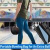 Single Ball Bowling Bag Secure Top Closure Light Weight Foldable Bowling Ball Carriers for Easyly Transport Storage