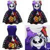 Sally Face Girls Sleeveless Dress With Pleated Design And Cartoon Pattern For Holiday Celebrations