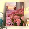 Diy Digital Oil Painting Flower Landscape Filling Coloring Oil Painting Stall Toy Painting