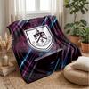 Burnley Football Print Flannel Blanket, Soft Warm Lightweight Throw Blanket for Sofa Bed Camping