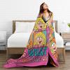Cartoon Retro Kinder Vintage Komödie Mädchen Lizzie McGuire Strickdecken Wolldecke Bettwäsche Sofa Tagesdecke