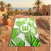 VfL Wolfsburg FC Print Microfiber Beach Towel Quick Dry Absorbent Large Towel For Beach Swimming Travel
