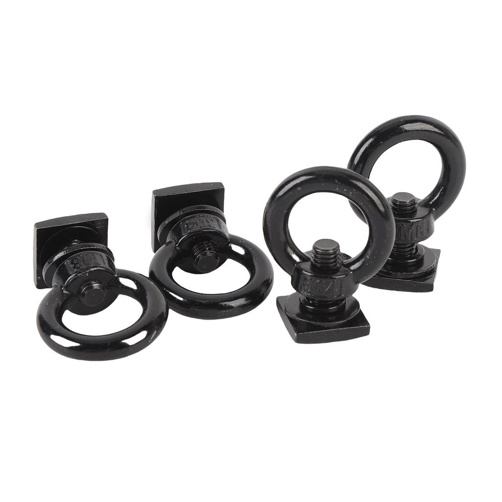 4 stk. T-spor Beslag Surring M8 Robust Rustfrit Stål T-spor Surring s til at Holde Elastikreb Krog