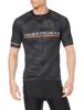 Black Checkered Short-sleeved Jersey
