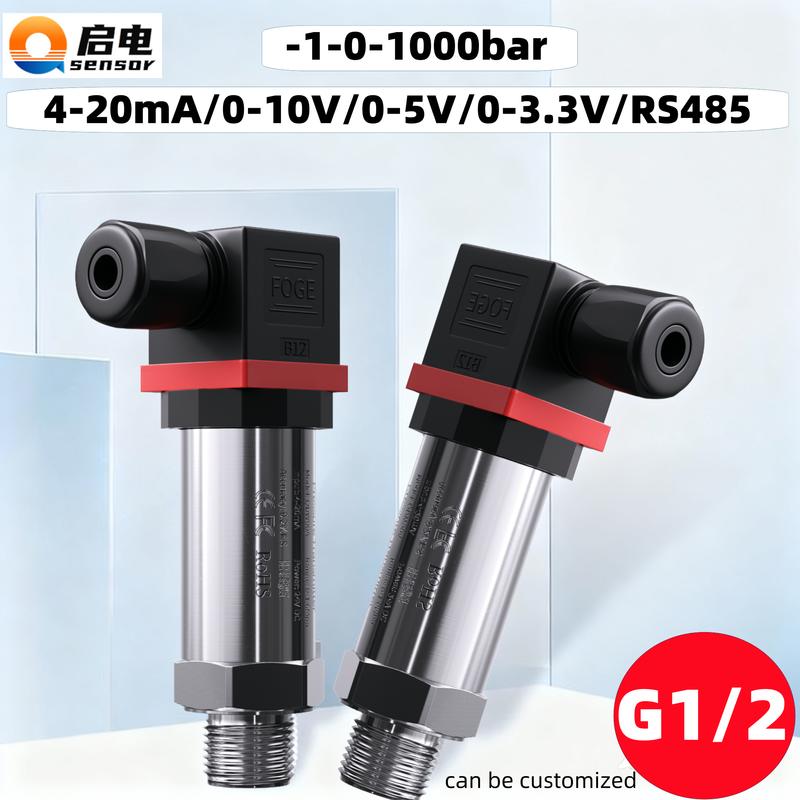 4-20mA Pressure Transmitter Sensor 0.1bar/10bar/145psi 0-60Mpa 0-10V Pressure Transducer Sensor M20*1.5 Pressure Transmitter 4-20mA DC24V