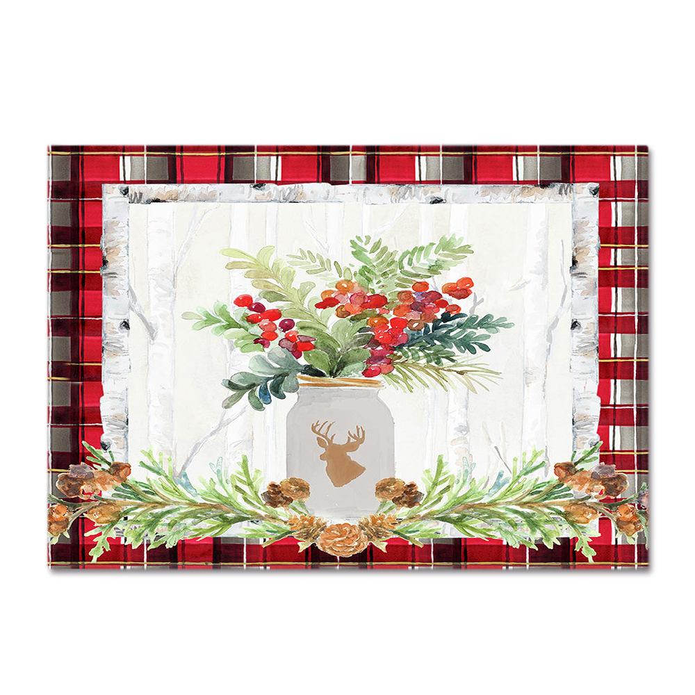 Living Room Carpet Merry Christmas Bedroom Floor Mat Doormat For Europe And The United States