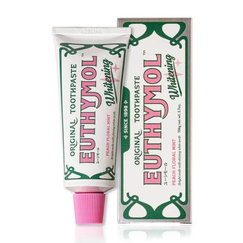 EUTHYMOL White Pink Peach Floral Mint Scent, 106g, Whitening Toothpaste