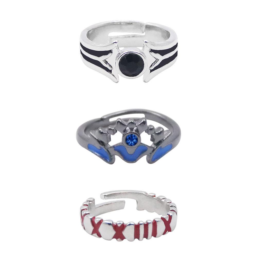 Anime Ghoul Kaneki Ken Rings One Eyed King Juzo Suzuya Cosplay Props Adjustable Rings Jewelry Gifts for Woman Man