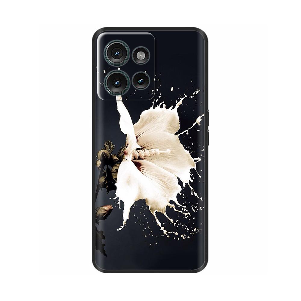 Black Case For Motorola MOTO Edge 50 5g Back Cover Phone Case For MOTO Edge 50 Edge50 Soft Silicone Bumper Shockproof Para Coque