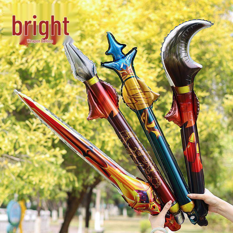 June 1st Children s Inflatable Sword and Bat Balloons – Fun Handheld Toys for Boys