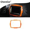 Central Console 8.4inch Navigation Panel Trim For Jeep Renegade 2018- Orange