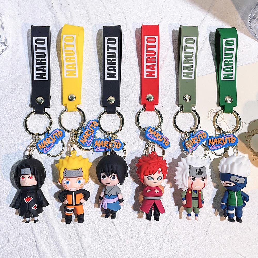 Cute Pvc Naruto Keychain Soft Rubber Figure Halloween Party Gift For Friends
