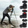 Round Head Tripod Head with 1/4" Hot Shoe 360 Rotatable Round Head Camera Mount Adapter Ballhead for Tripods Monopods