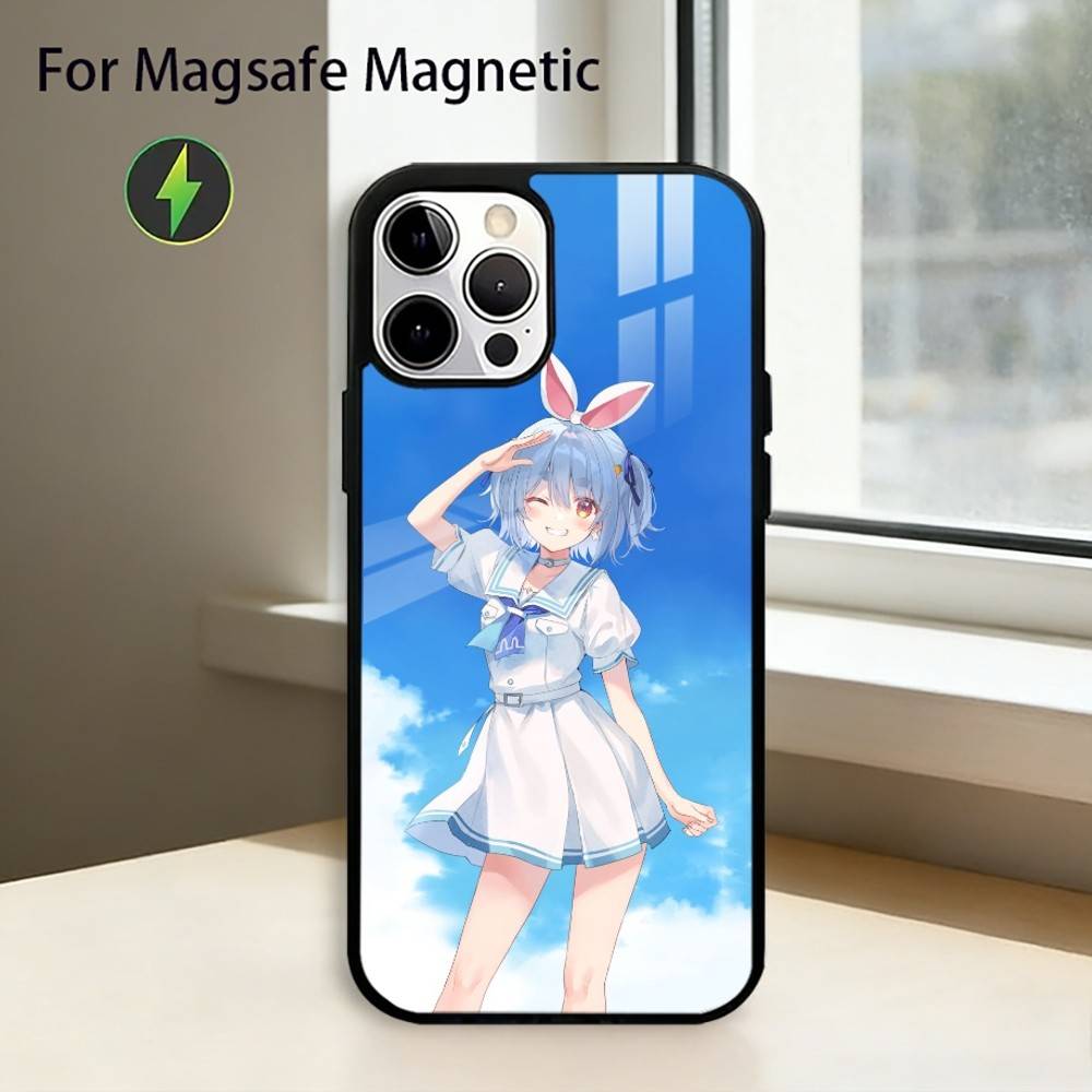Holo U-Usada Pekora Phone Case For iPhone17,16,15,14,13,12,11 Plus,Pro Magnetic with Magsafe Wireless Charging