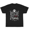 Rescue Mama Dog Paw Heart Arrow T-shirt