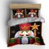 Nutcracker Soldier Design Set Bedding Duvet Cover Set Duvet Cover Pillowcases  (1*Duvet Cover 2*Pillowcases, without duvet insert)