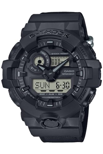

Casio G-Shock Utility Black Series Watch (GA-700BCE-1AJF) with CORDURA® Eco Fabric Cross Band, Men s, Black (Official Japanese Product)