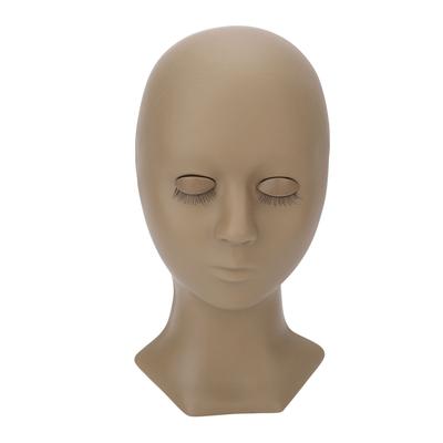 Eyelash Mannequin Head High Simulation Elastic Washable Soft Silicone Makeup Practice Mannequin