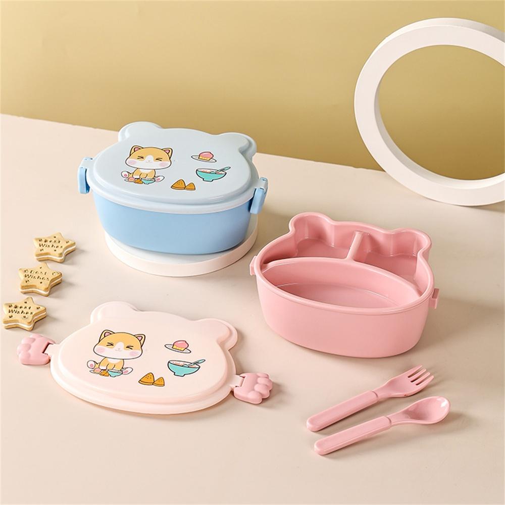 

Lunch Box for Kids Double Layer With Compartments Bento Lunchbox School Child Leakproof Children s Food Snack Boxes New