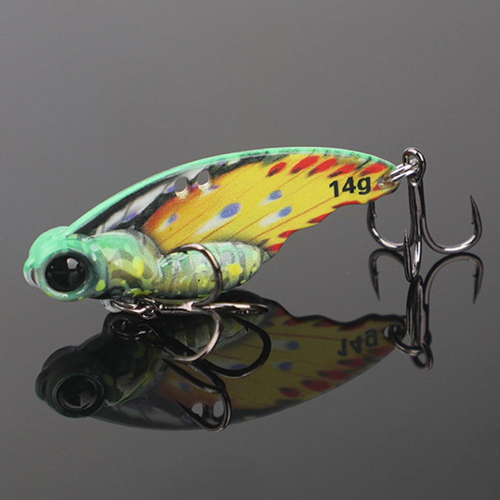 Vibration Spoon Bait 15g/5.5cm Bass Fishing Lure Butterfly Metal VIB Bait Hard Bait for Bass Pike Trout Pesca