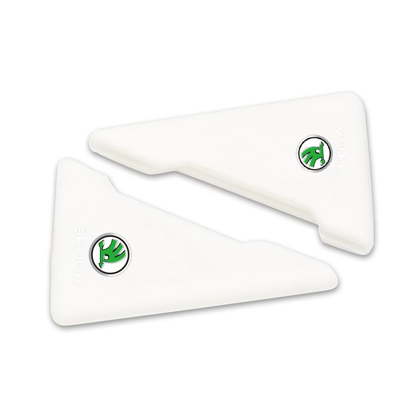 2 Piezas Protector de Esquina de Puerta de Coche de Silicona Anti-Colisión para Skoda Octavia Fabia A7 Kamiq Kapoq Kodiaq Rapid SCALA Superb Yeti Derivados