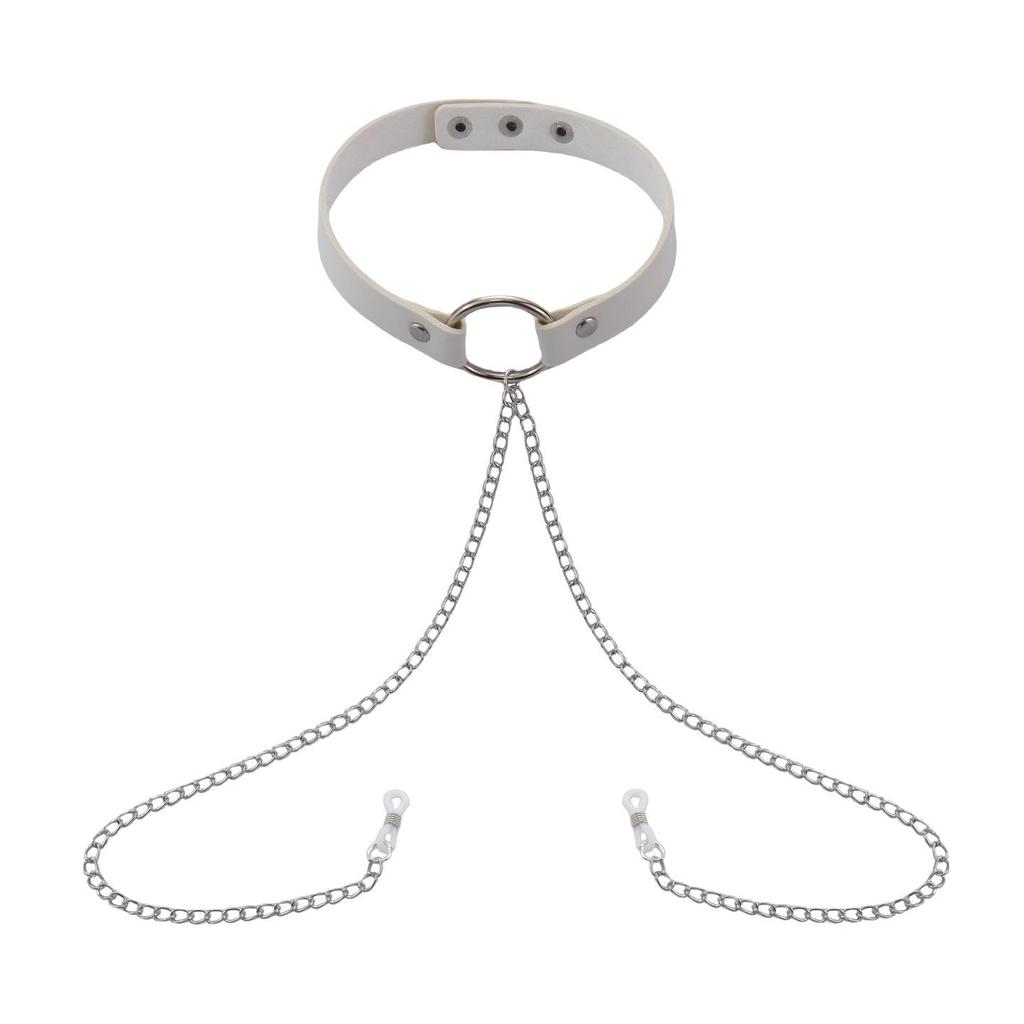 Erotischer Choker mit Nippelklemmen-Set - Erwachsenenspielzeug für Paare