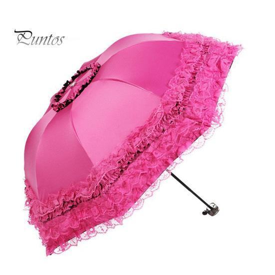 

Кружевной складной зонт, портативный, солнцезащитный, с защитой от ультрафиолета, ветрозащитный, легкий, водонепроницаемый, дорожный, мини-зонт от солнца и дождя, карманный зонт розы красного