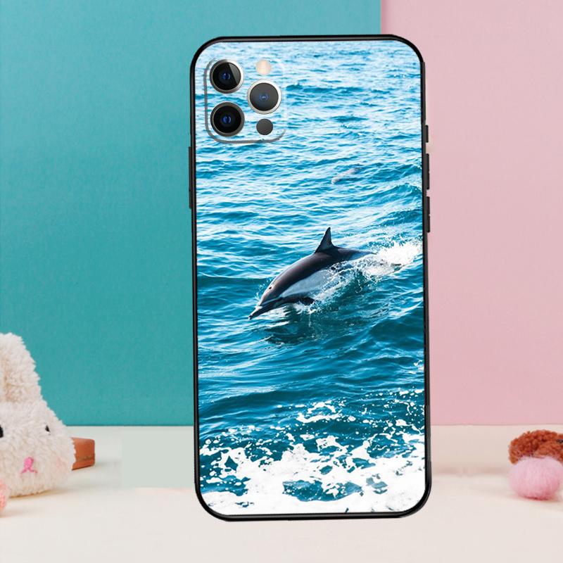 

Dolphin Phone Case For iPhone 17 Air 16 15 14 13 11 12 Pro Max 12 13 mini 15 16 Plus 16e Cover Coque iPhone 15 Pro