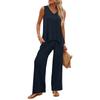 Women Sleeveless Tank Top and Wide Leg Pants Two Piece Set Casual Lounge Wear Travel Vacation Outfit Soft Fabric Relaxed Fit