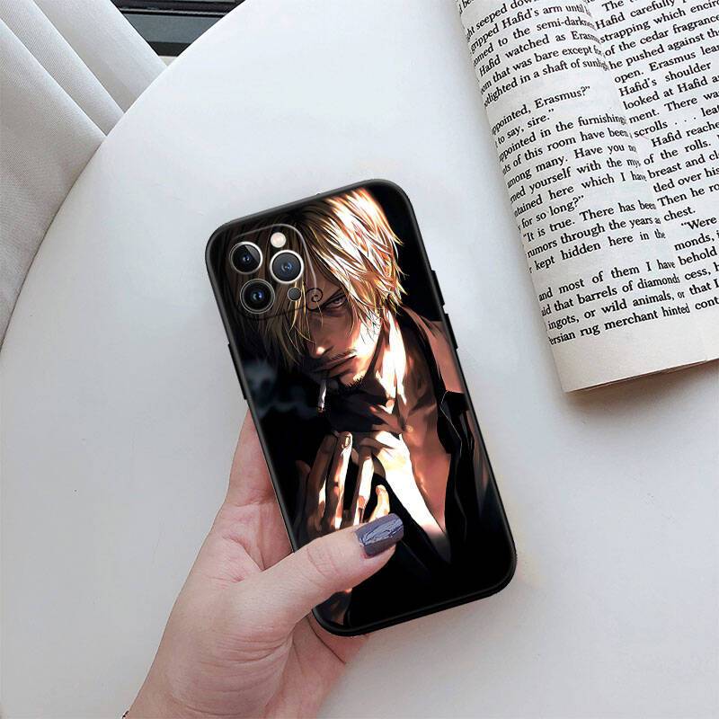MH123 One Piece Sanji Phone Shell Case for iPhone 7 8 11 12 13 14 15 16 17 16E XS Pro Max XR X SE Air