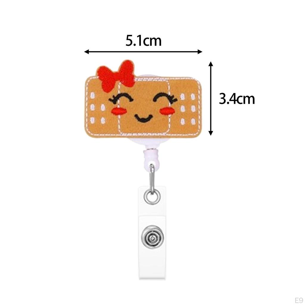 Retractable Badge Holder ID Reel Clip Card Holders Nurse Style A