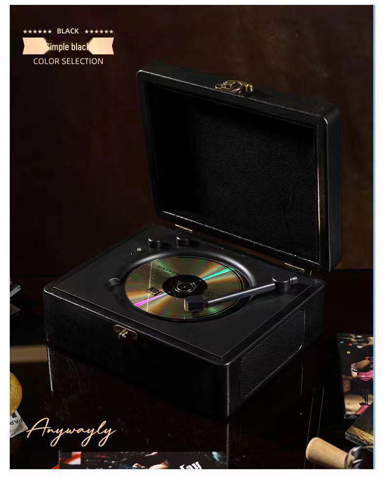 Retro Bluetooth CD Player & Stereo Speaker - Creative Gift Item