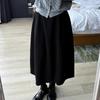 2025 A/W Women's Cashmere A-Line Elastic Waist Draping Skirt - Slimming & Versatile Design