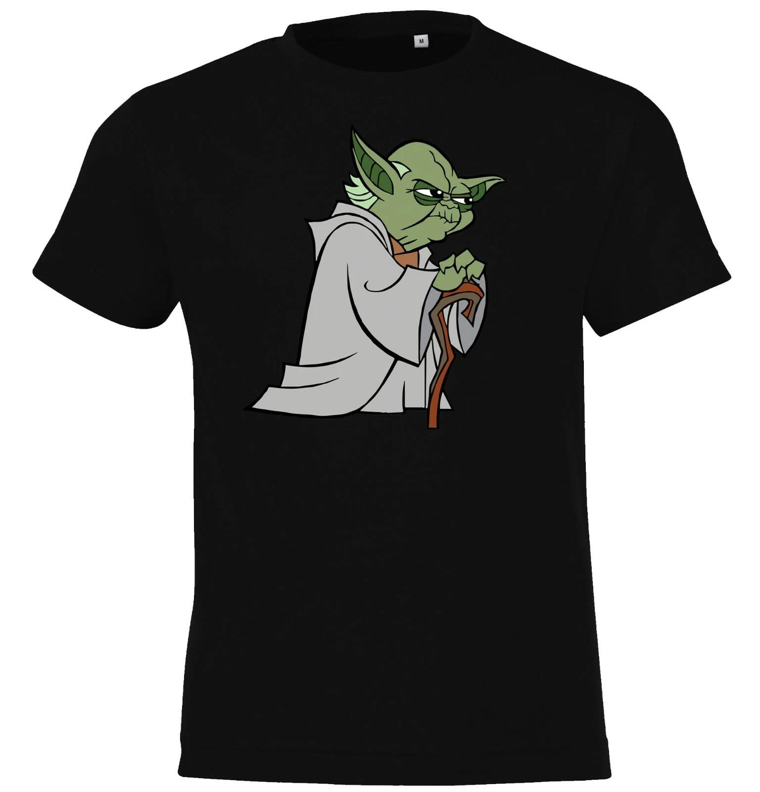 Youth Designz Kids kids boys T-Shirt Space Wizard Yoda Logo Print Star Skywalker Wars 120