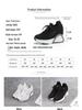 "2024 Autumn Women's White Height-Enhancing Sports Shoes - Korean Style, Breathable, Versatile, and Casual with High Heels"