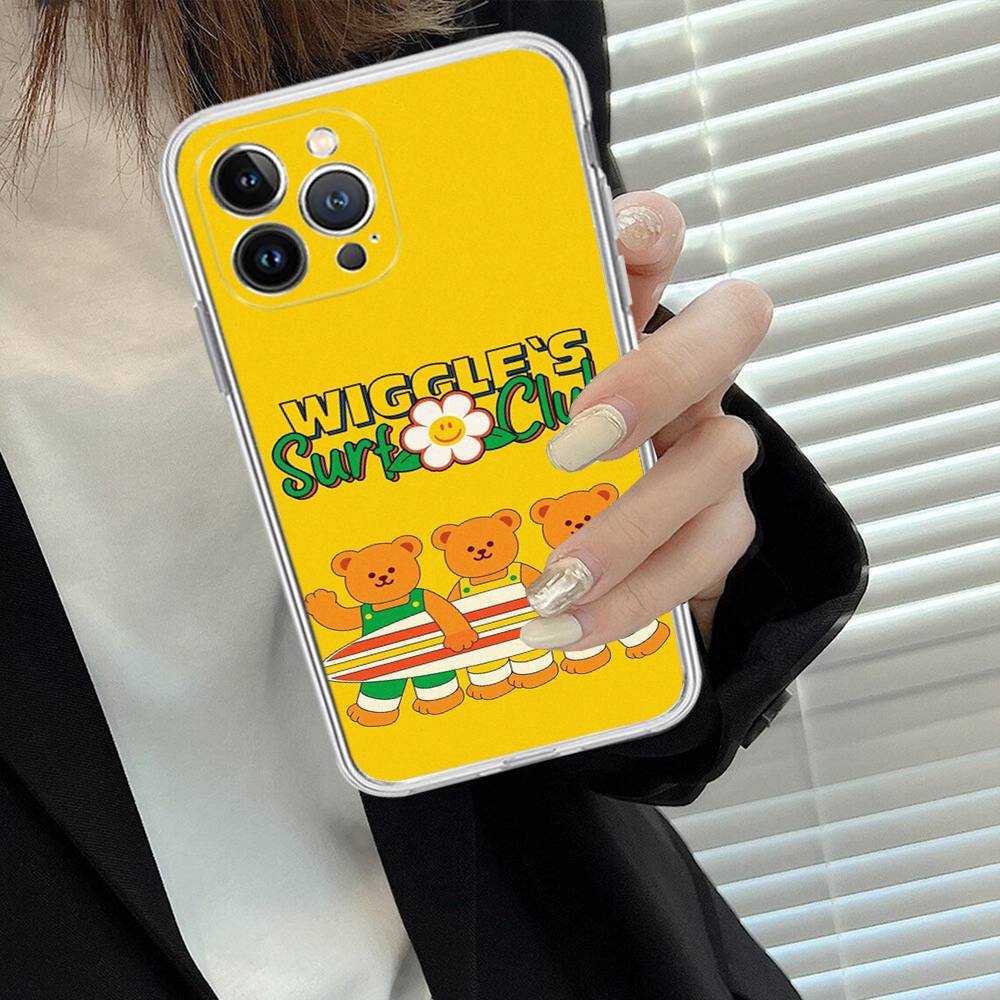 Cartoon Cute W-Wiggle W-WiggleS Phone Case For IPhone 17 16 15 14 13 11 12 Pro Max 16 Plus Transparent