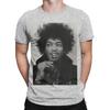 Classic Black And White Music Poster Oversized Graphic 100 Cotton Tshirt Jimi Rocker Hendrixs Tops Tees For Unisex