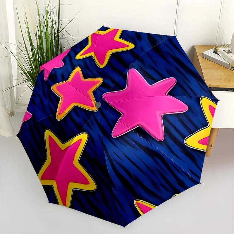 

1pc Starry Night Automatic Open/Close Umbrella - All-Season Portable Umbrella for Women/Men yy251213094