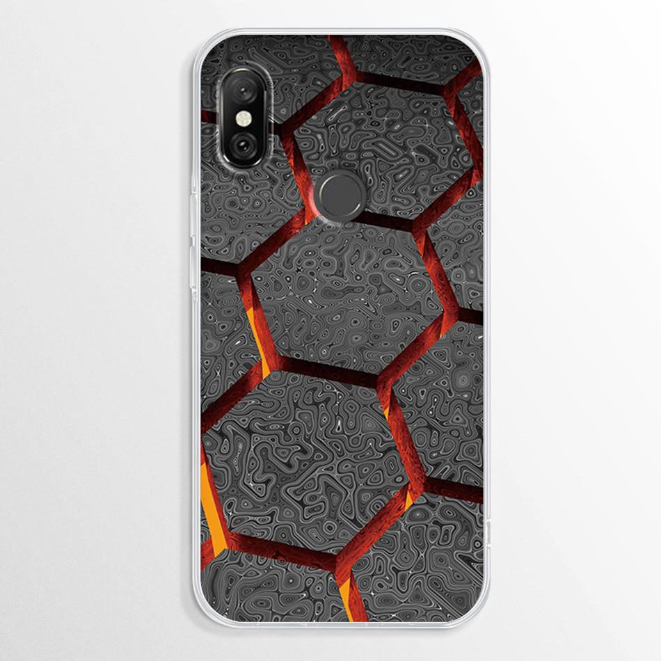 Funda para Xiaomi Redmi Note 6 Pro Mármol Transparente Suave TPU Cubierta Trasera Para Xiaomi Redmi Note 6 Note6 Pro Funda de Silicona Parachoques Fundas