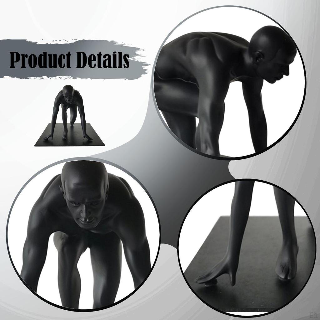 Decorative Figurine Starting Line Figure Sculpture Minimalist Collection Tabletop Ornament for