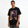Arcane Mel Printed T-shirt, Vintage Backless Design, Game Anime Peripheral, Cool Daily Casual Top for Fans Pure cotton T-shirt