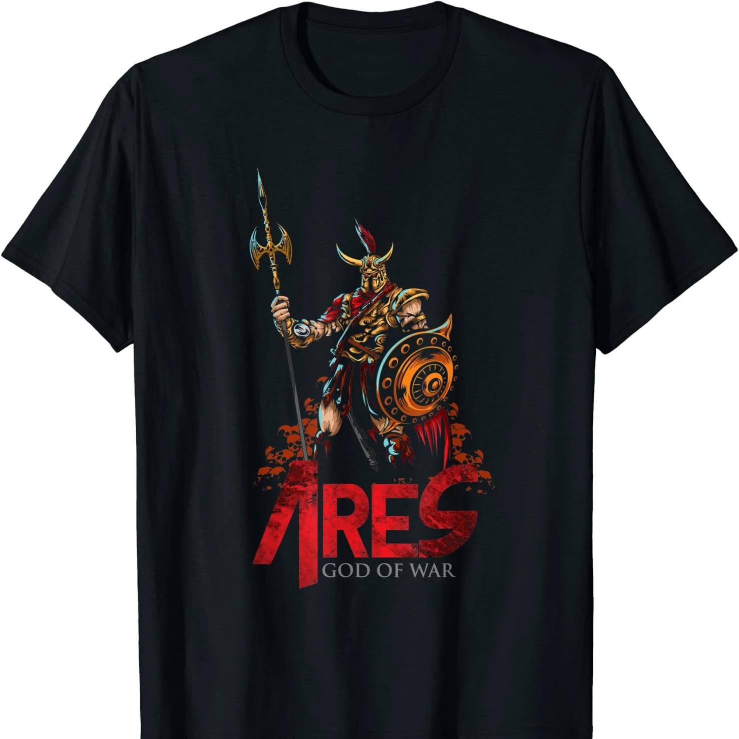 

Ancient Greek Mythology and Folklore Gods of War Ares TShirt Short Sleeve Casual 100 Cotton ONeck Mens Tshirt Size S3XL 4XL