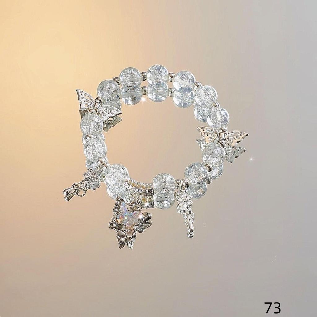 Mori Style Mermaid Crystal Bracelet - Sweet, Versatile Design for Women, Students, and Best Friends.